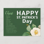 Happy St. Patrick's Day Prayer Postkarte (Vorderseite)