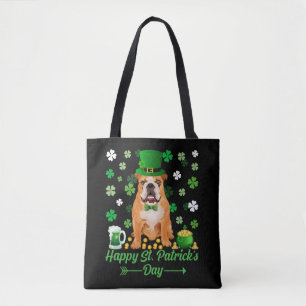 Happy St Patrick's Day Proud Irish Bulldog Lover Tasche