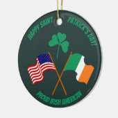 Happy St. Patrick's Day Proud Keramik Ornament (Links)