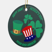 Happy St. Patrick's Day Proud Keramik Ornament (Links)