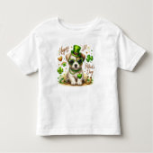 Happy St. Patrick's Day Puppy Kleinkind T-shirt (Vorderseite)