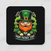 Happy St Patricks Day Quadratische Visitenkarte (Vorderseite)