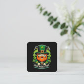 Happy St Patricks Day Quadratische Visitenkarte (Stehend Vorderseite)