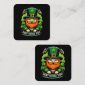 Happy St Patricks Day Quadratische Visitenkarte (Vorne/Hinten)