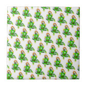 Happy St. Patrick's Day  Rabbit Ceramic Tile  Fliese (Vorderseite)