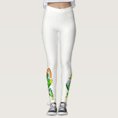 Happy St. Patrick's Day Rabbit Leggings (Vorderseite)