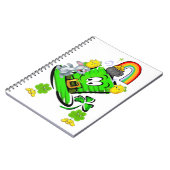 Happy St. Patrick's Day Rabbit Notebook Notizblock (Linke Seite)