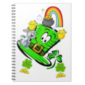 Happy St. Patrick's Day Rabbit Notebook Notizblock (Vorderseite)