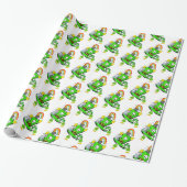 Happy St. Patrick's Day Rabbit Wrapping Paper Geschenkpapier (Ungerollt)