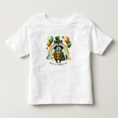 Happy St. Patrick's Day Raccoon Kleinkind T-shirt (Vorderseite)