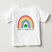 Happy St. Patrick's Day Rainbow Baby T-shirt (Vorderseite)