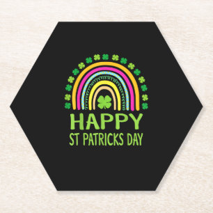 Happy St. Patrick's Day Rainbow Girls T- Untersetzer