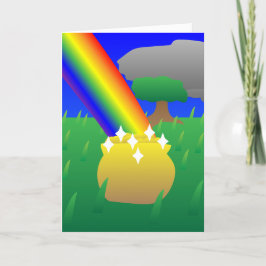 Happy St. Patrick's Day Rainbow Karte