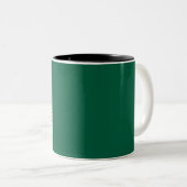 Happy St. Patrick's Day Rainbow Kleeblatt Zweifarbige Tasse (VorderseiteRechts)