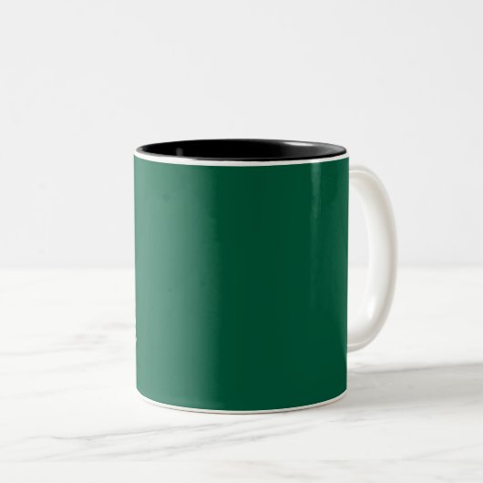 Happy St. Patrick's Day Rainbow Kleeblatt Zweifarbige Tasse (VorderseiteRechts)