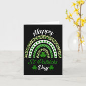 Happy St Patricks Day Rainbow St Patricks Day Luck Karte (Gelbe Blume)