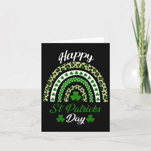 Happy St Patricks Day Rainbow St Patricks Day Luck Karte