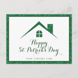 Happy St. Patrick's Day Real Anwesen House Postkarte