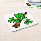 HAPPY ST.PATRICK'S DAY RECHTECKIGER PAPPUNTERSETZER (angewinkelt)