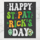 Happy St Patrick's Day Ristorante La Lanchetta Weinetikett (Einzelnes Label)