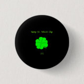 Happy St. Patrick's Day Round Button (Vorderseite)