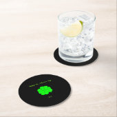 Happy St. Patrick's Day Round Paper Untersetzer (Vor Ort)