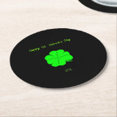 Happy St. Patrick's Day Round Paper Untersetzer (Angewinkelt)