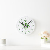 Happy St Patrick's Day Runde Wanduhr (Zuhause)