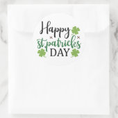 Happy St Patrick's Day Runder Aufkleber (Tasche)