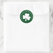 Happy St. Patrick's Day Runder Aufkleber (Tasche)