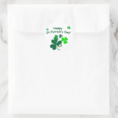 Happy St. Patrick's Day Runder Aufkleber (Tasche)