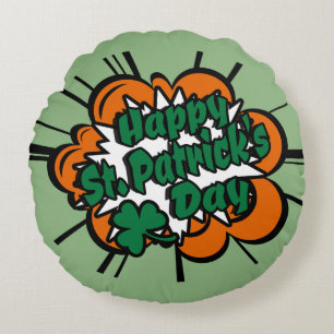 Happy St. Patrick's Day Rundes Kissen