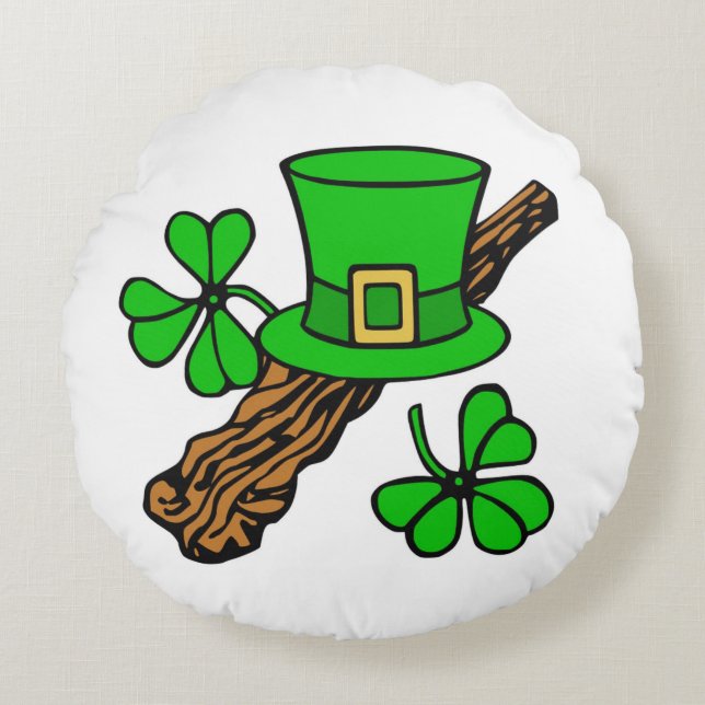 HAPPY ST.PATRICK'S DAY RUNDES KISSEN (Vorderseite)