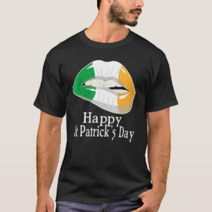 Happy St Patrick's Day Saint Irish Patrick Girl bo T-Shirt