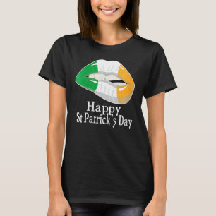 Happy St Patrick's Day Saint Irish Patrick Girl bo T-Shirt