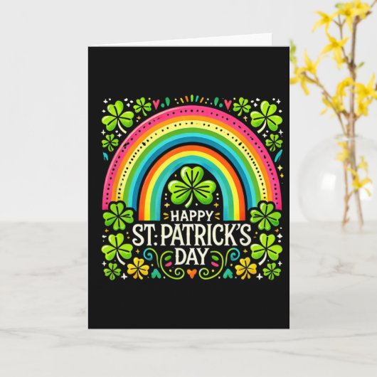 Happy St Patrick's Day Saint Patricks Day  Karte (Gelbe Blume)