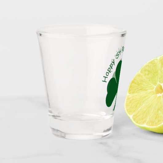 Happy St Patrick's Day Schnapsglas (Links)