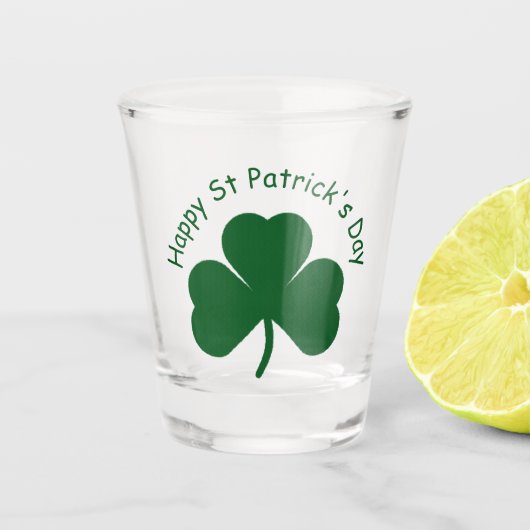 Happy St Patrick's Day Schnapsglas (Vorderseite)