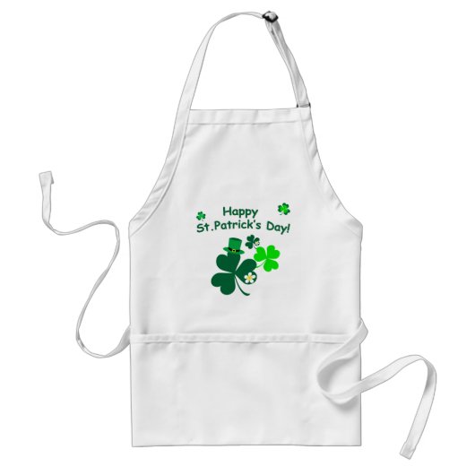 Happy St. Patrick's Day Schürze (Vorne)