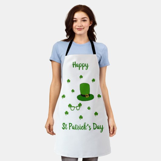 Happy St Patrick's Day Schürze (Getragen)