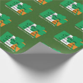 HAPPY ST PATRICK'S DAY Segen Kleeblatt Geschenkpapier (Ecke)