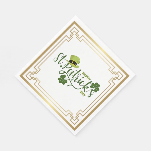 Happy St. Patrick's Day Serviette (Ecke)