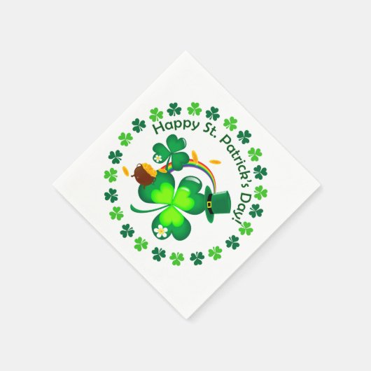 Happy St. Patrick's Day Serviette (Ecke)