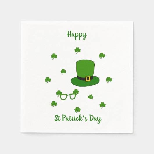 Happy St Patrick's Day Serviette (Vorderseite)