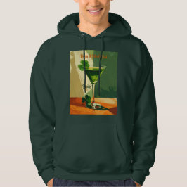 Happy St. Patrick's Day Shamrock Martini Hoodie