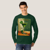 Happy St. Patrick's Day Shamrock Martini  T-Shirt (Vorne ganz)