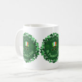 Happy St. Patrick's Day Shamrock Wreath Mug Kaffeetasse (Vorderseite Links)