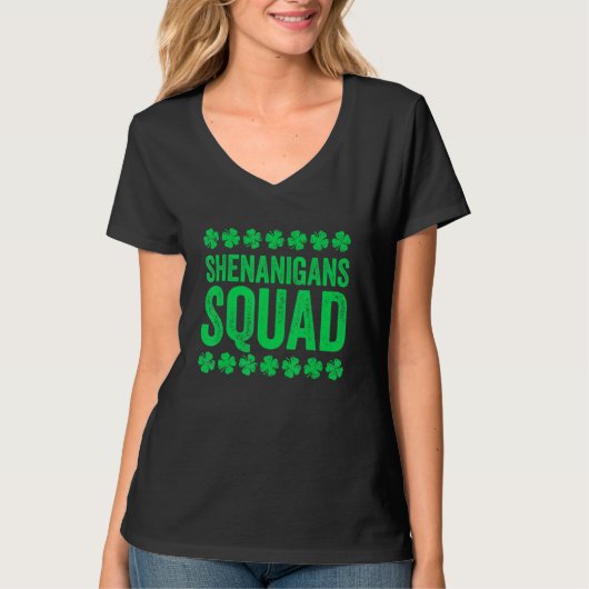 Happy St Patrick's Day Shenanigans Squad Irish Gno T-Shirt (Vorderseite)