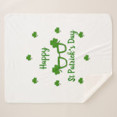 Happy St Patrick's Day Sherpadecke (Vorderseite (Horizontal))