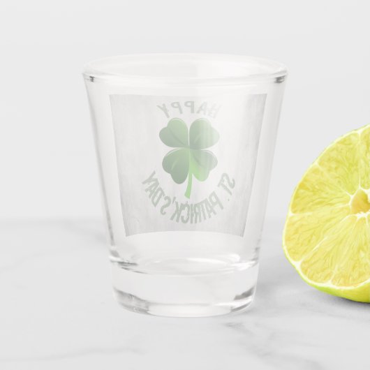 Happy St. Patrick's Day Shot Glas (Rückseite)